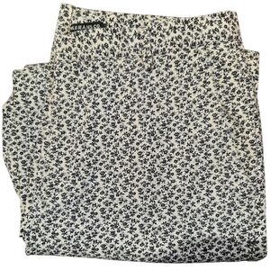 Ralph Lauren Pants Womans 8 Black and White Floral Chinos Preppy Classic